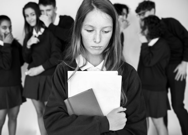 Girl being bullied