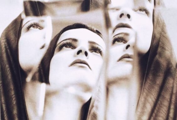 Many images of same woman