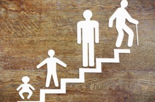 people on stairs