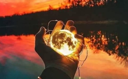 A lit-up world.