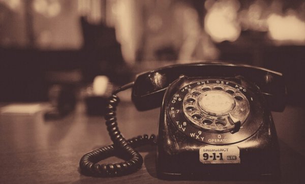 Old fashioned telephone