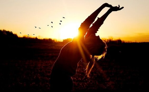 Freedom in the sunset.