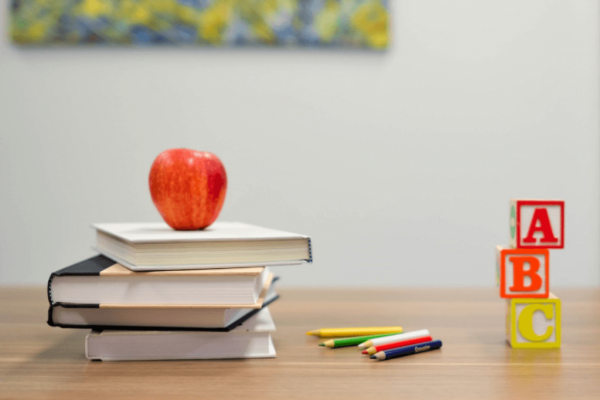 books symbolizing a way to maintain the emotional health of children with learning disabilities