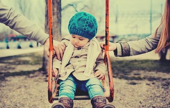 child being raised by co-parenting