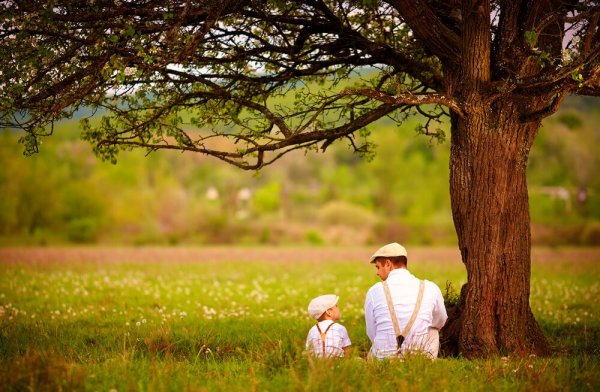 Father and son.