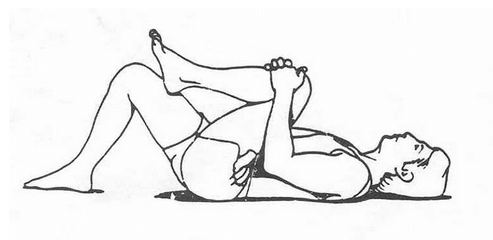 knee to chest stretch.