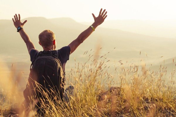 man celebrating representing psychology quotes