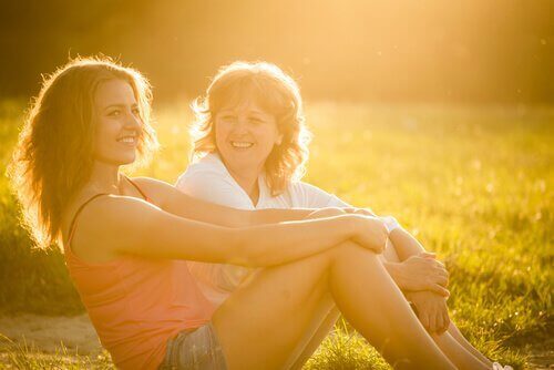 Mother with teen daughter