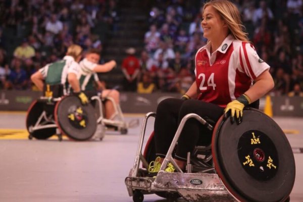 Wheelchair sports.