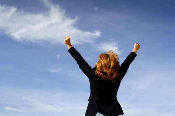 woman feeling success after managing failure woman feeling success after managing failure
