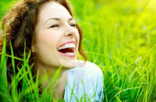 woman smiling