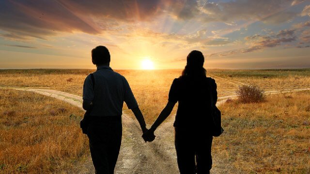 a couple reaching a crossroads