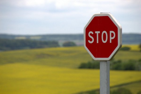stop sign as a symbol of thought stopping