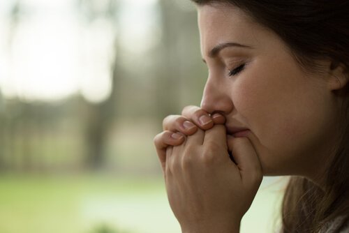Woman crying