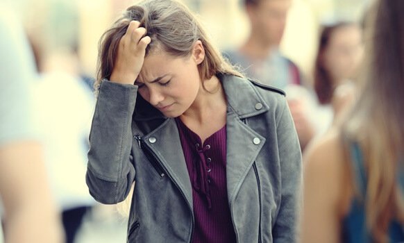 an anxious woman as a representation of Seneca and his thoughts on anxiety
