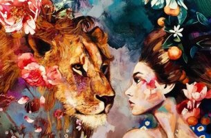 Girl with lion