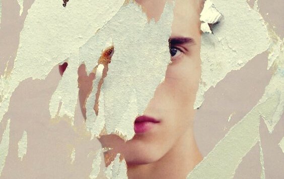 Man with broken paper