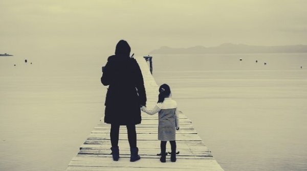 A mother and daughter.