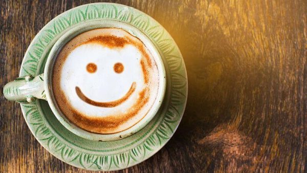 Use your smile: cup of coffee