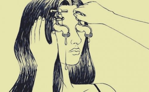 woman who wants to stop crying