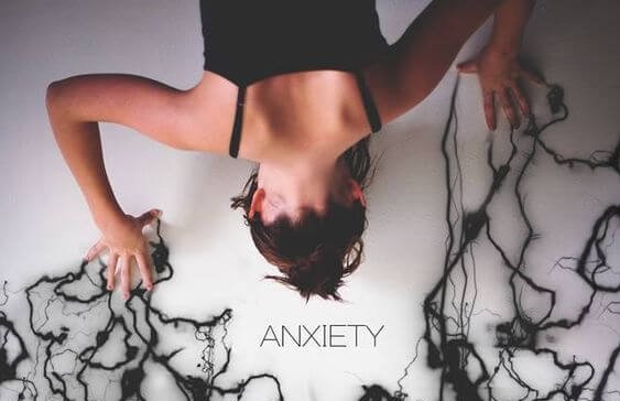 young woman struggling with anxiety