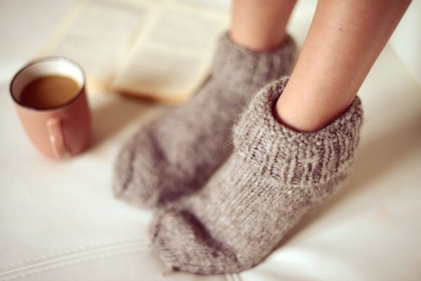 girl with socks