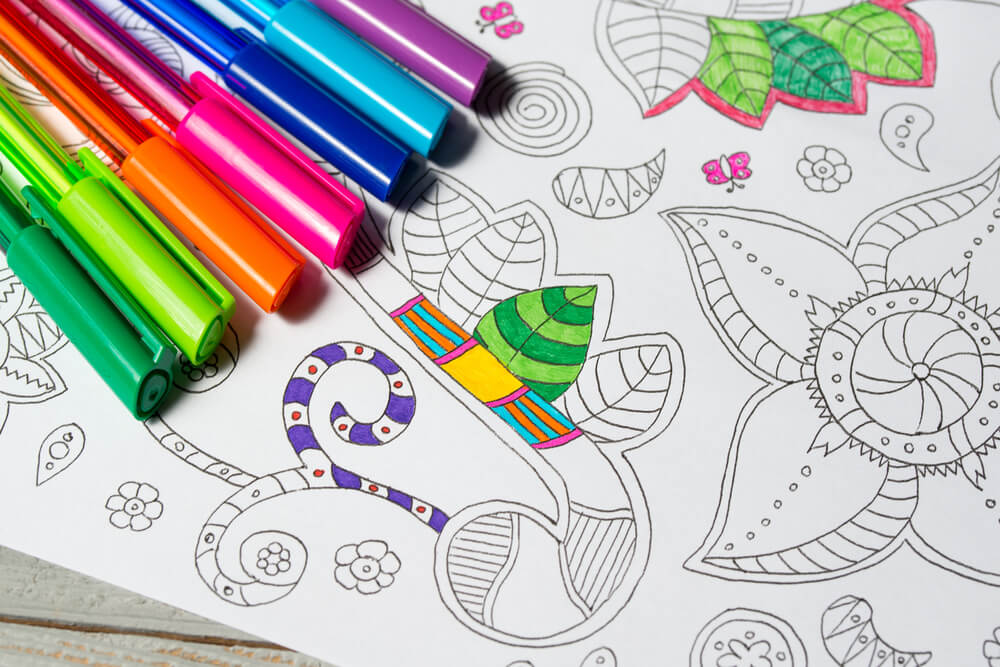 Coloring mandalas helps you relax