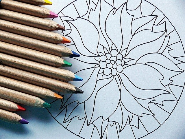 Coloring mandalas can help with stress