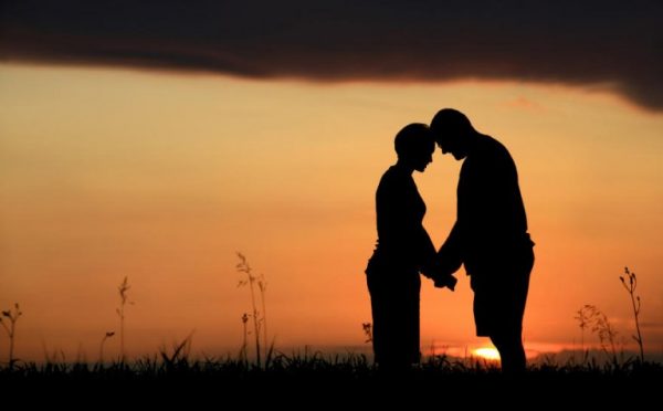 Couple at sunset