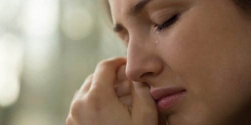woman crying