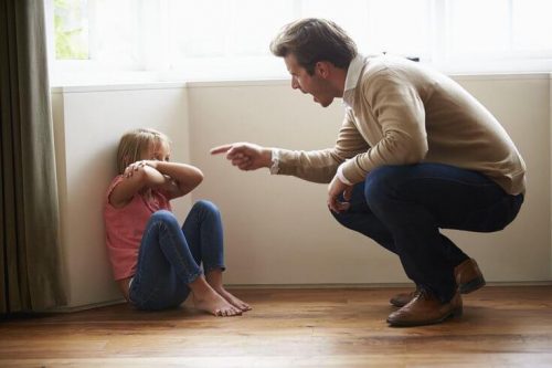 little girl experiencing verbal abuse in childhood