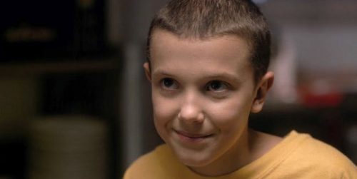 Eleven from Stranger Things.