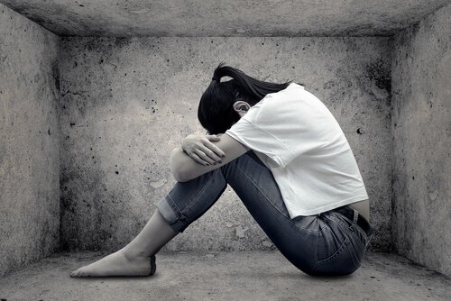 sad girl with low self-esteem