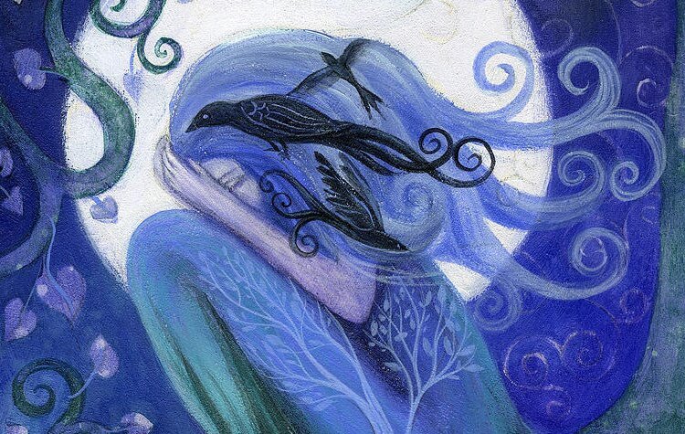 Painting depicting sadness