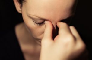 Woman thinking too much