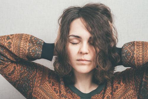 woman trying to have good attention control
