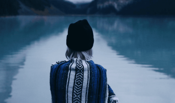 Woman and water.