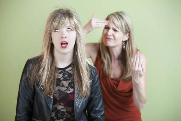 Mom and daughter.