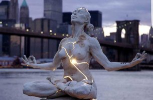 Sculpture portraying aesthetic emotions.