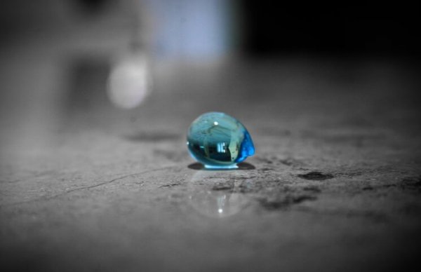Childhood is as delicate as a blue drop on the floor.