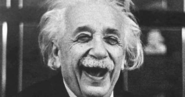 Einstein's good sense of humor.