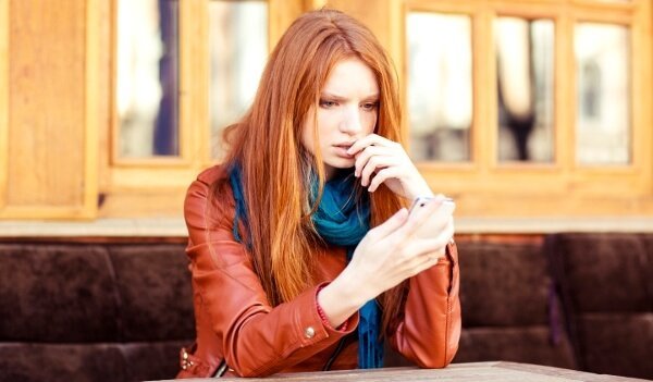 Girl experiencing concern.