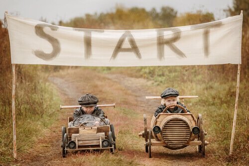 Like children competing in a car race, success is achievable when you believe..
