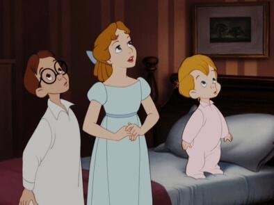 Peter Pan and Wendy.