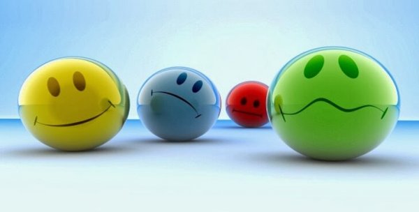 Emojis representing different emotions.