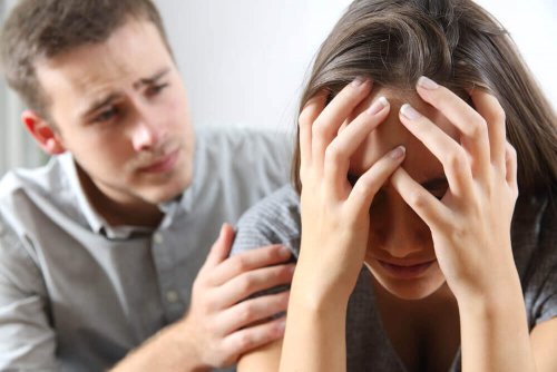 A frustrated couple.