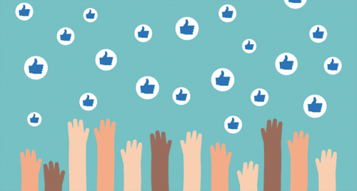 Social media likes.