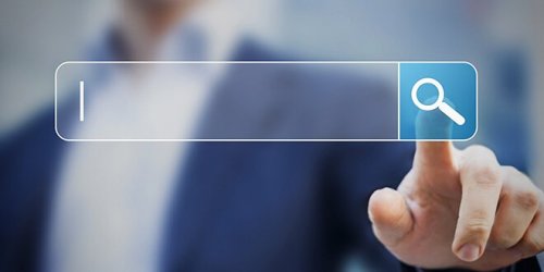 A person using Internet search.