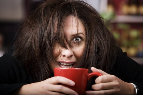 Caffeine overdose.