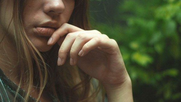 Worried girl.